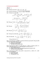 Các bài toán luyện tập HS lớp IX.0809