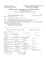 Đề Thi HKI Toán lớp 9