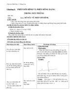 giáo án hình học 11 nâng cao chương 1 các phép biến hình