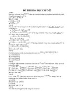 Đề thi trắc nghiệm môn hóa cấp 3-25