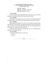 Bộ đề thi HSG môn LS