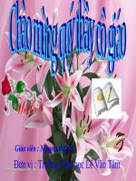 TIẾT KIỆM VÀ BẢO VỆ NGUỒN NƯỚC (T1)