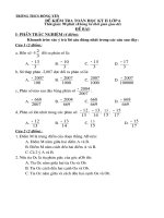 ĐỀ KIỂM TRA TOÁN 6