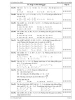 Trắc nghiệm đường thẳng- Phần 2