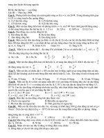 ĐỀ THI THU ĐẠI HỌC CUC HOT