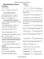 Công thức Vật Lý -Ôn thi TN và ĐH