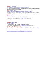 PHÂN BIỆT : OTHER - THE OTHER .....