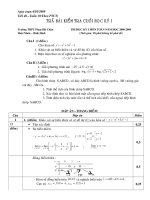 TIET TRA BAI THI KY I- GIAI TICH 12