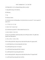 TRẮC NGHIỆM OXI – LƯU HUỲNH