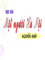 Một Người Hà Nội (THAO GIANG LOP 12)