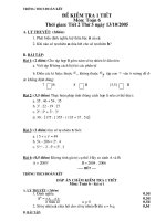 kiểm tra 1 tiết toán 6