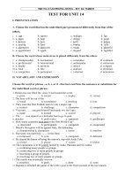 E10 UNIT 14 TEST 1