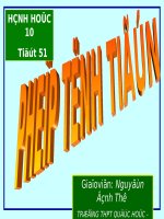 Mặt Cầu - Giáo án powerpoint