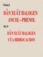 DẪN  XUẤT HALOGEN (CB)