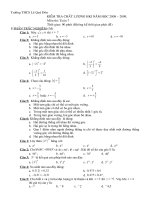 Đề thi HKI (2008 - 2009)