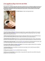 bí quyết có lợi cho sức khoẻ