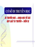 Cơ sở di truyền học
