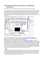 Chèn Flash và Windows Media Player vào SlideShow PowerPoint