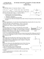 de HSG Tiên du1-Băc Ninh