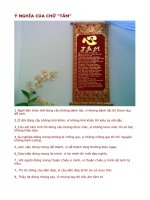 Ý nghĩa của chữ 