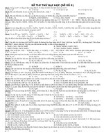 Đề thi thử đại học môn Hoá - Số 9