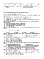 2 Đề kt 1tiết Lí 6 (Bài 1-8, có đáp án)