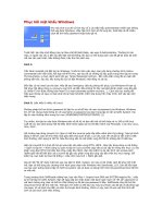 Phục hồi mật khẩu Window