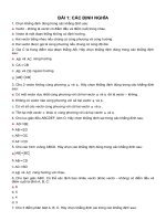 Câu hỏi trắc nghiệm Hình 10