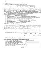 Đề kiểm tra Anh 8