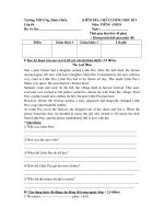 THI KIỂM TRA HK I - ENGLISH 8