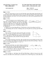 ĐỀ HSG 12 TỈNH THỪA THIÊN HUẾ (08 - 09) + ĐÁP ÁN