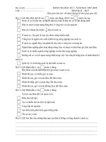 Đề thi học kì 1, 07-08, Địa lý 5