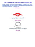 Sử dụng nút dây trong việc dựng trại