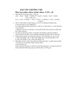 bài tập Hóa HKII