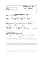 ĐỀ KT 1 TIẾT ĐỊA 6 NH 06-07