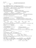 Đề KT 15'''' Hóa 8 bài số 1