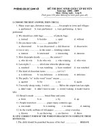 ĐỀ THI HSG TA HUYỆN 05-06