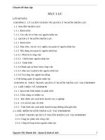 Một số giải pháp nhằm nâng cao hiệu quả quản lý nguồn nhân lực tại Xí nghiệp Đầu Máy Hà Nội