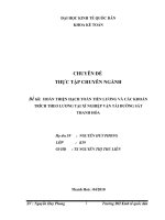 HOÀN THIỆN HẠCH TOÁN TIỀN LƯƠNG VÀ CÁC KHOẢN TRÍCH THEO LƯƠNG TẠI XÍ NGHIỆP VẬN TẢI ĐƯỜNG SẮT THANH HÓA