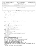 De + dap an Sinh 7 HK I