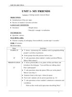 giáo án anh văn 8 HKI