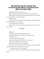 Huong han hoc sin giai toan