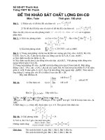 ĐỀ THI THỬ ĐH, CĐ