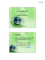 lý thuyết sai số phần 3