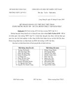 KẾ HOẠCH GIAO LƯU THỂ DỤC THỂ THAO