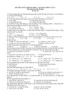 de  thi tuyen sinh DH - CD