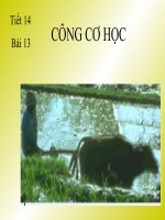 Bài 13.Công cơ học