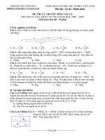 VẬT LÝ (2008 - 2009)