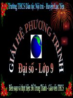 Hệ phương trình bậc nhất