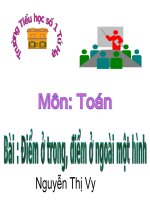 Điểm ỏ trong, điểm ở ngoài một hình- Toán 1